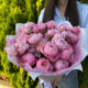 Букет из веток премиальной кустовой пион розы Silva Pink