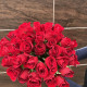 Букет классический из 35 красных роз в Краснодаре