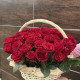 Роскошная корзина из 51 красной розы в Краснодаре