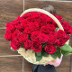 Роскошная корзина из 51 красной розы в Краснодаре