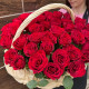 Роскошная корзина из 51 красной розы в Краснодаре