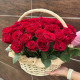 Роскошная корзина из 51 красной розы в Краснодаре